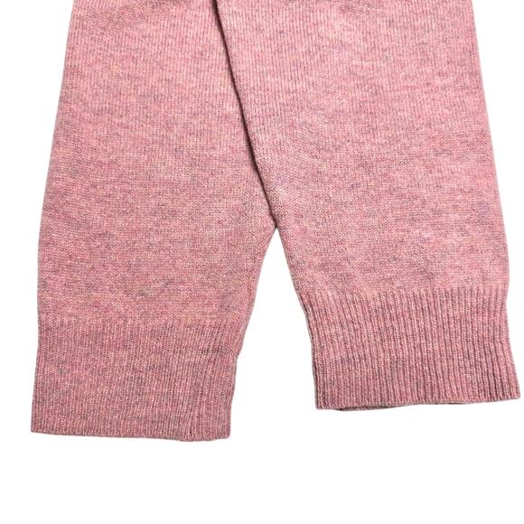 M&S Collection | Men | 100% Fine Lambs Wool Marled Pink Crew Sweater | Large - Picture 11 of 12